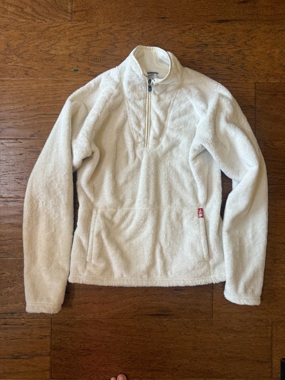 W's North Face Ivory Fuzzy Half Zip